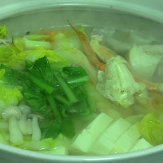 蟹と小松菜の鍋